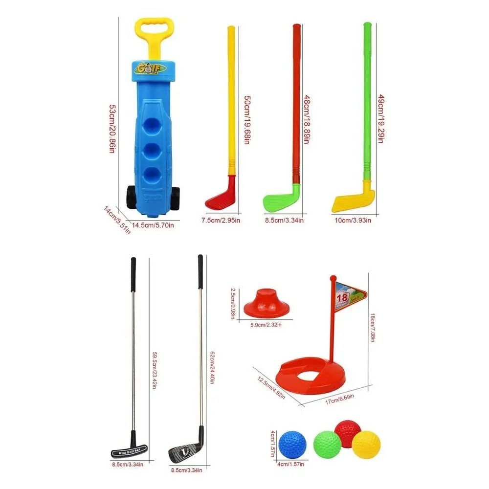 Casual Golf Set Toy Mini Children Golf Club Set Toy Sports Toys Kids Golf Game Set  Toddler
