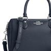 Coach Handtasche Rowan 25 Unifarben Lässiger Komfort Logo Kiesel Reißverschluss Hardware Schnalle Leder Boston Tasche Griff Schulter Crossbody Tasche Mittel