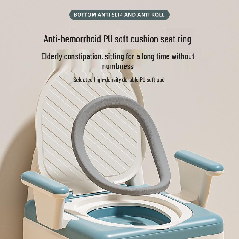 Foldable Odor-Proof Portable Commode Chair for Adults and Elderly