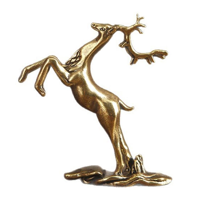 

Handcrafted Metal Deer Statue Figurine With Charm Detailing For Modern And Traditional Homes Office Desk Decoration 1