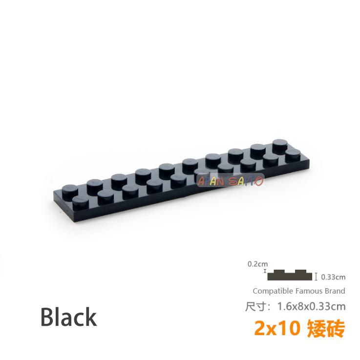 Non-Toxic 5Pcs/Lot Diy Blocks Building Bricks Thin 2X10 Educational Assemblage Construction Toys For Children Size Compatible With Brand