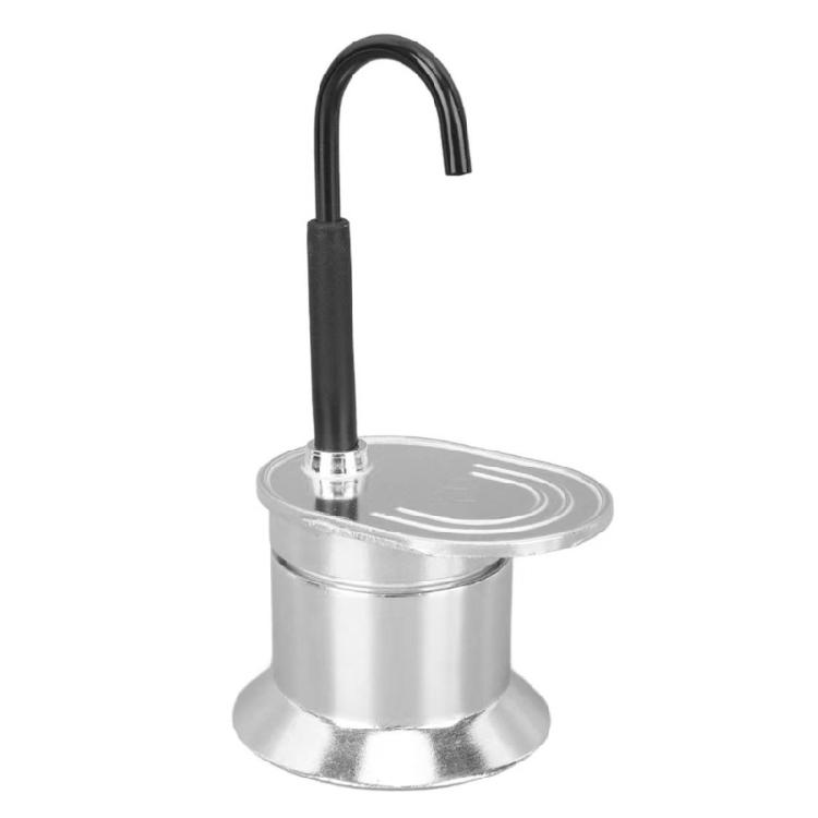 Portable Aluminum Coffee Pots 50Ml Stovetop Coffee Maker Perfect For Single Coffee Lover And Convenient Space
