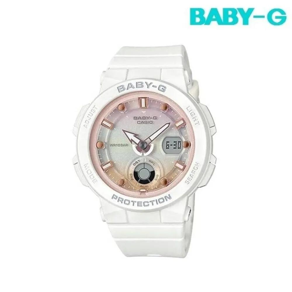 BABY-G BGA2507A2DR Women's Beach Traveler Series Digital Waterproof Watch