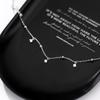 Choker Necklaces for Women Real 925 Silver Geometric Irregular Round Necklaces Clavicle Chain Cute Jewelry Accessories