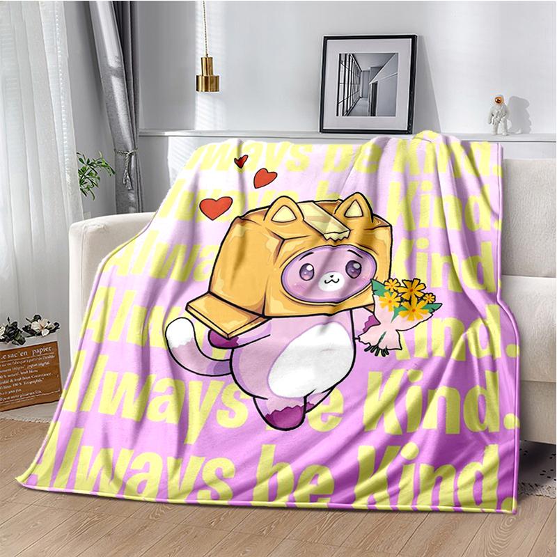 29 Style New Lankybox Boxy Foxy Rocky Cartoon Blanket,Soft Throw Blanket for Home Bedroom Bed Sofa Travel Picnic Cover Kid Gift