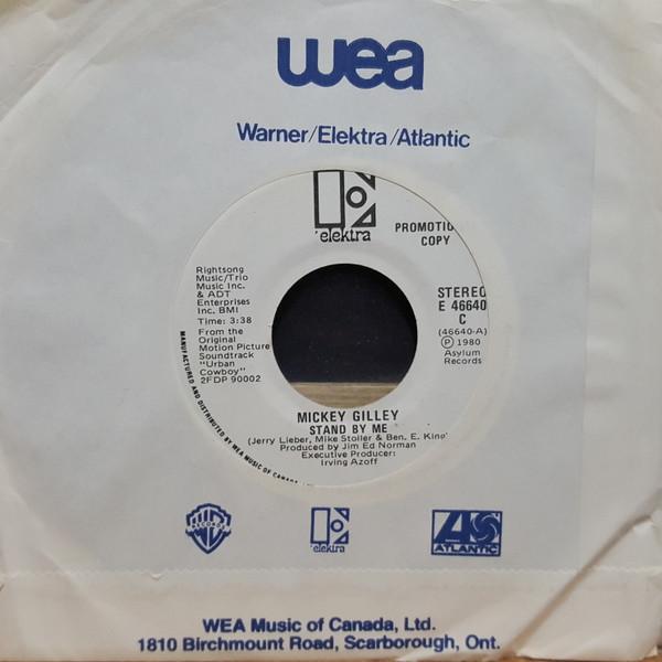 

7-дюймовая пластинка MICKEY GILLEY THE UNSTRUNG HEROES Stand By Me Cotton Eyed Joe E46640PROMO Elektra 1980 Канада Сценическая пьеса Б/у