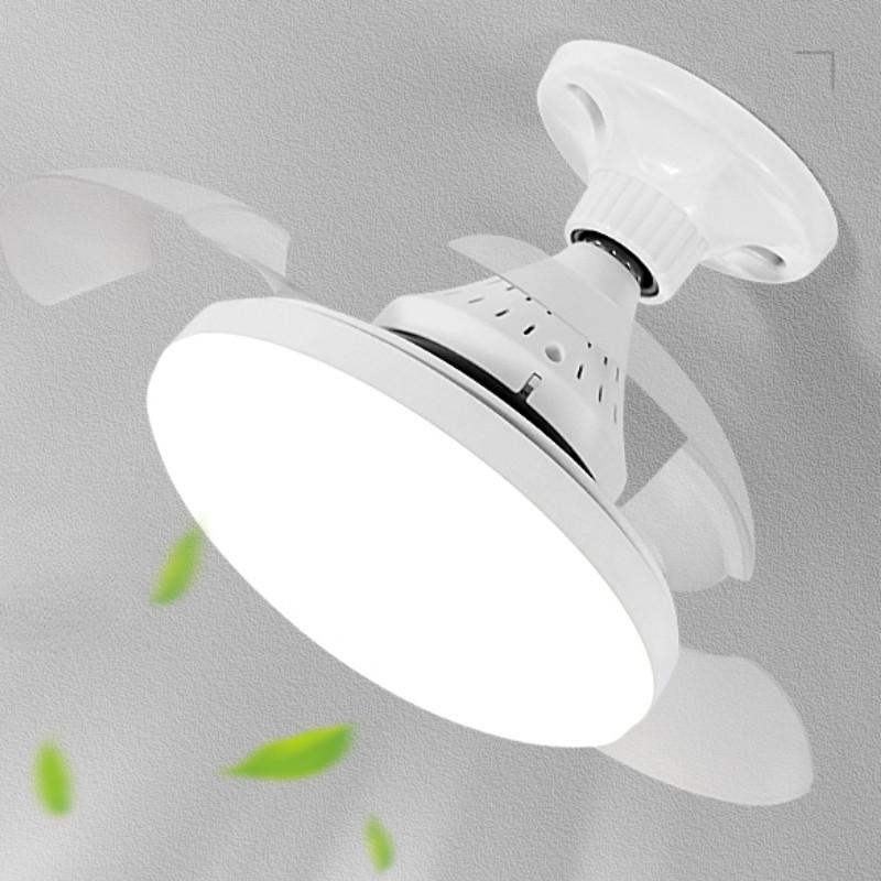 14 Zoll 24W E27 Fassung Unsichtbarer Deckenventilator Haushalt Faltbare Flügel Kleiner Abluftventilator Elektrischer Deckenventilator Mit Licht