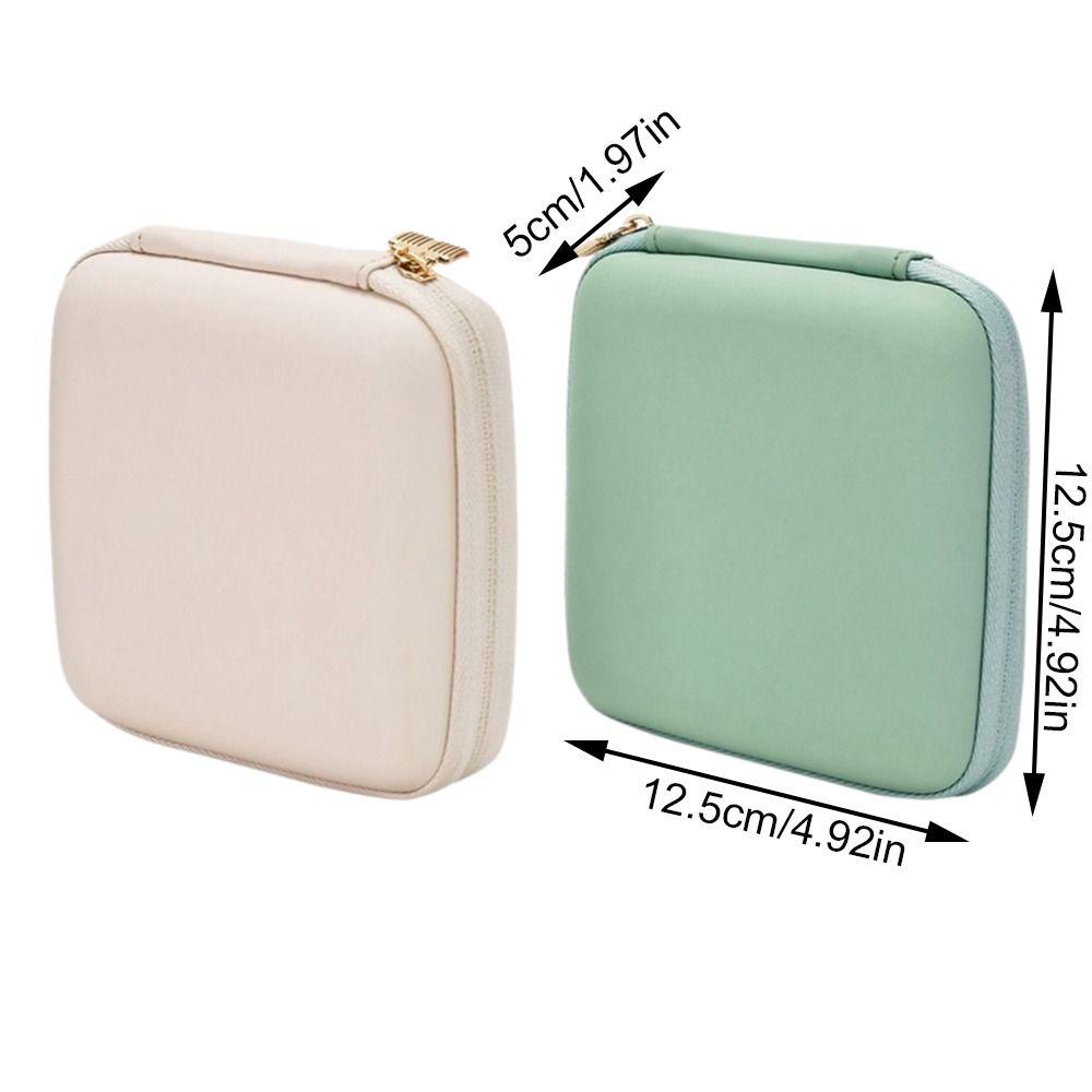 Earrings Ring Necklace Storage Jewelry Storage Box Zipper Jewelry Case  Travel Organizer