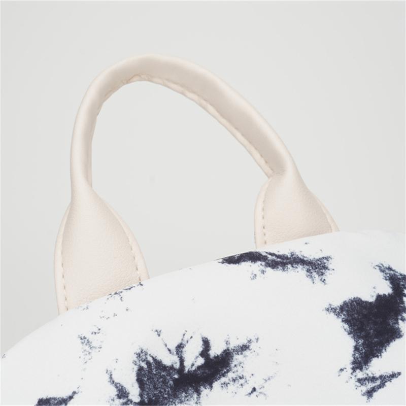 Цветной блок Оксфордский рюкзак Женский рюкзак в студенческом стиле Дорожная сумка розовый — фото 11