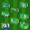 World Cup Football Theme Green Field Greeting Card & Envelope Set for Parties and Thank You Invitations