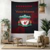 Liverpoolas Pritaikomas Jūsų Vardas Sienų Dekoras Gobelenas Menas Gyvūno Atminimui Gimtadieniui Vestuvėms Šventės Fonas Šeimos Dovana