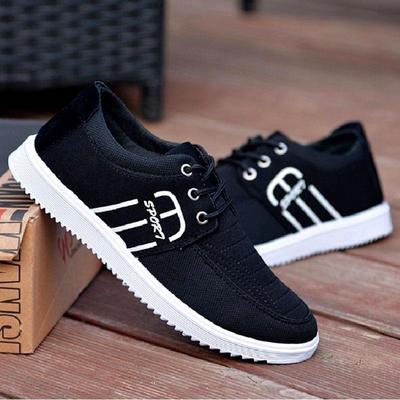 Scarpe da ginnastica in tela da uomo Scarpe basse casual traspiranti Scarpe da guida alla moda