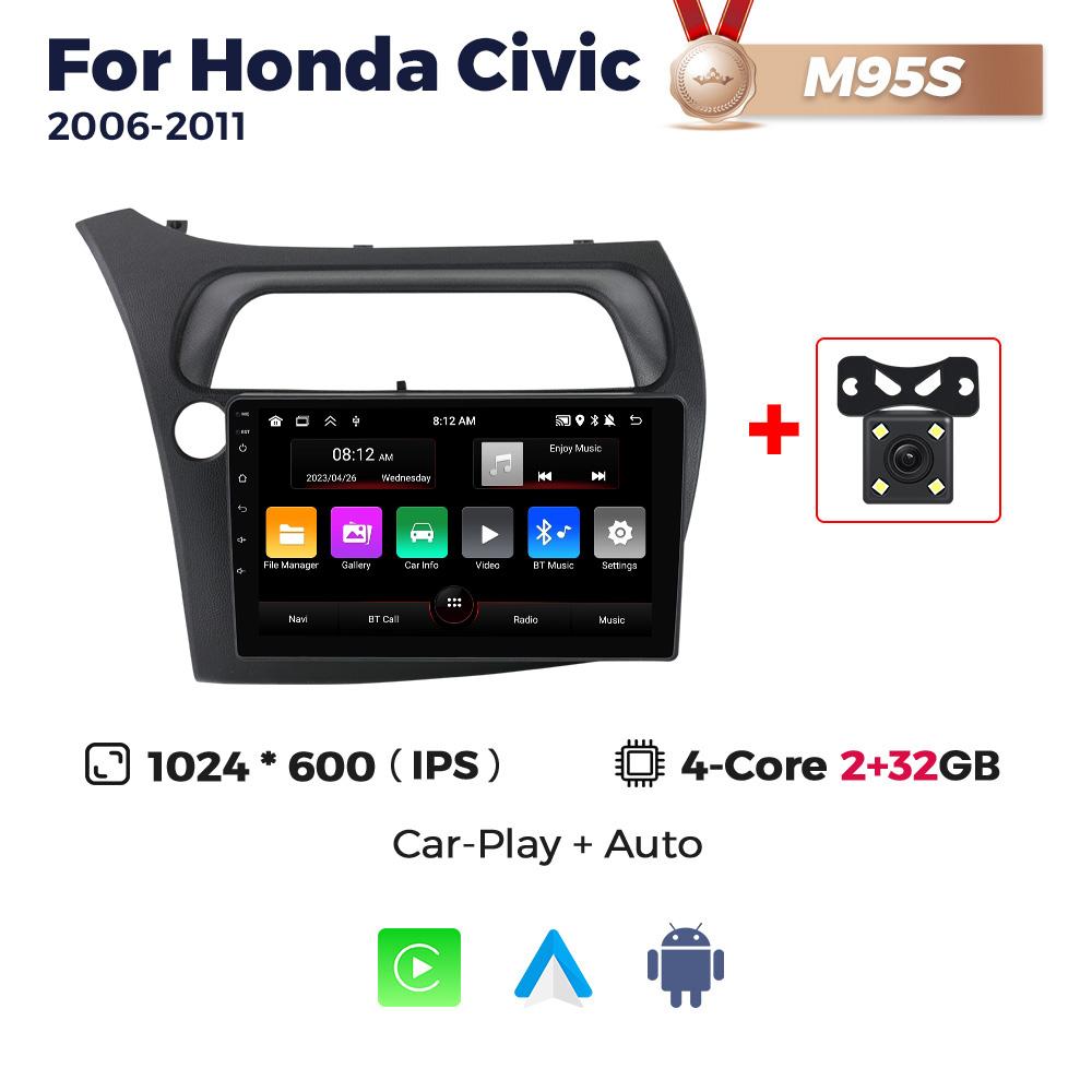 Navifly Android Car Radio Multimedia Video Player For Honda Civic Hatchback 2006-2011 Navigation GPS Auto Stereo 2Din Head Unit
