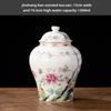 "High-End Blue & White Ceramic Tea Jar: Moisture-Proof, Sealed, Perfect for Home or Gift"