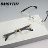 Anti Blue Light Diamond Cutting Men Women Frameless Reading Eyewear Metal High-definition Presbyopia Glasses