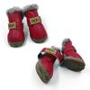 Pet Dog Shoes Winter Super Warm 4pcs/set Dog Boots Leather Anti Slip XS XXL Shoes for Small Dog Pet Product Chihuahua Waterproof