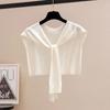 Thin Knitted Shawl Cloak Neck Wrap All-match Knitting Shawl  Clothes Decoration