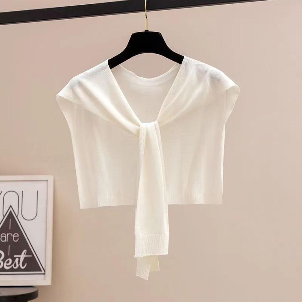 Thin Knitted Shawl Cloak Neck Wrap All-match Knitting Shawl Clothes Decoration