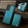 For Samsung Galaxy A53 5G Case JEEHOOD J09 RFID Blocking Card Holder Leather Back Phone Cover Magnetic Case