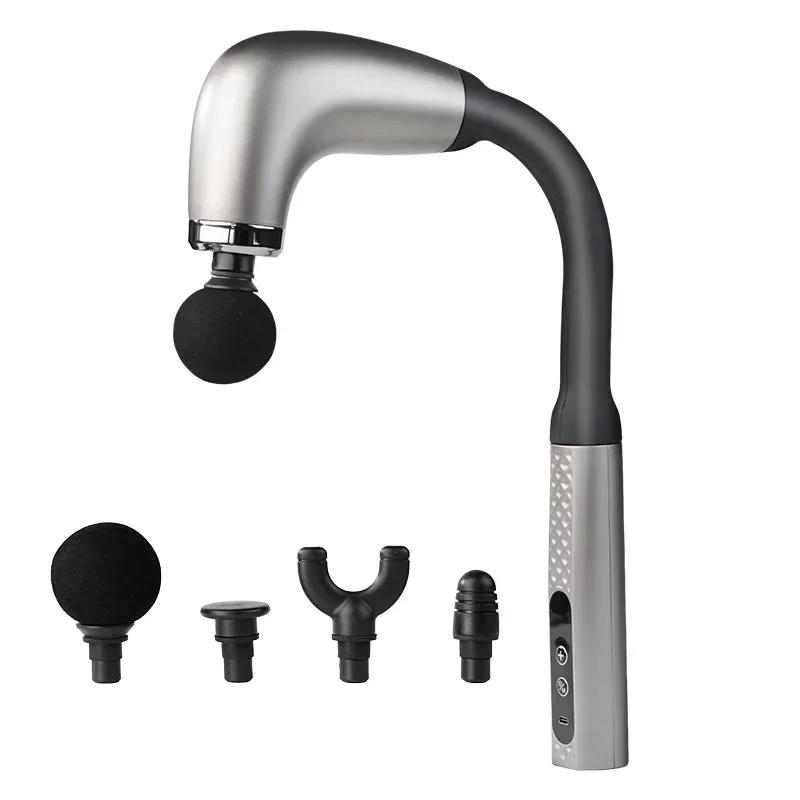 

Фашиальный пистолет Портативный массажный пистолет Глубокотканный С удлиненной ручкой U-образный массажер для спины Массажер для тела для шеи плеч спины ног