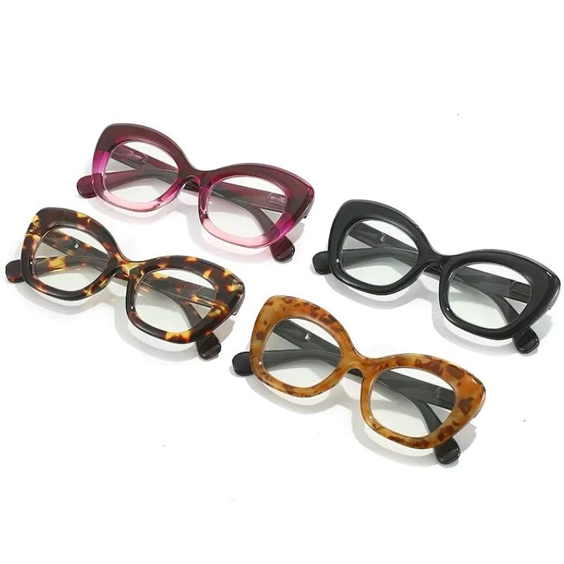Leopard Large Frame Reading GLasses for Women Ins Fashion Far Sight GLasses Eyewear Prescription Eyeglasses Diopters 0 To +4.0