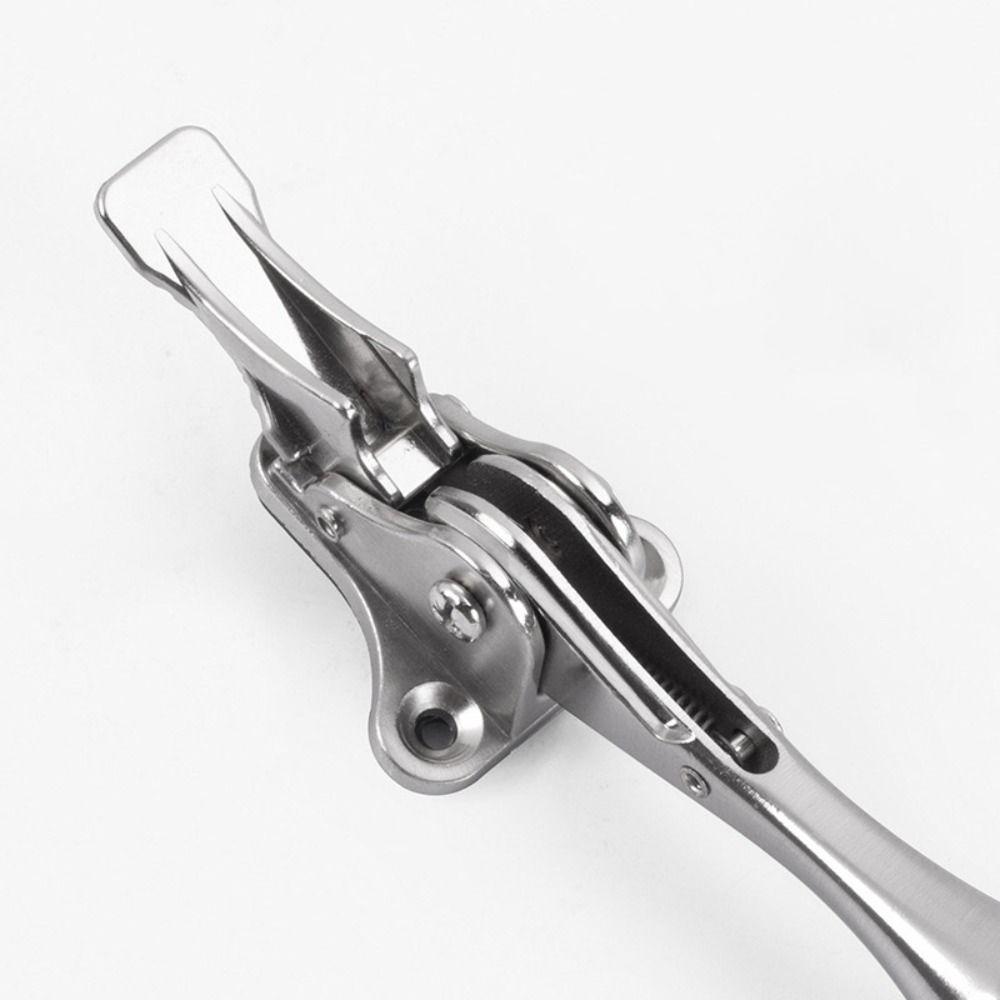 Kraftig dörrstopp i zinklegering, justerbar, enkel att installera, fotmanövrerad dörrstopp, hållbar pedal, nedtryckbar dörrstopp