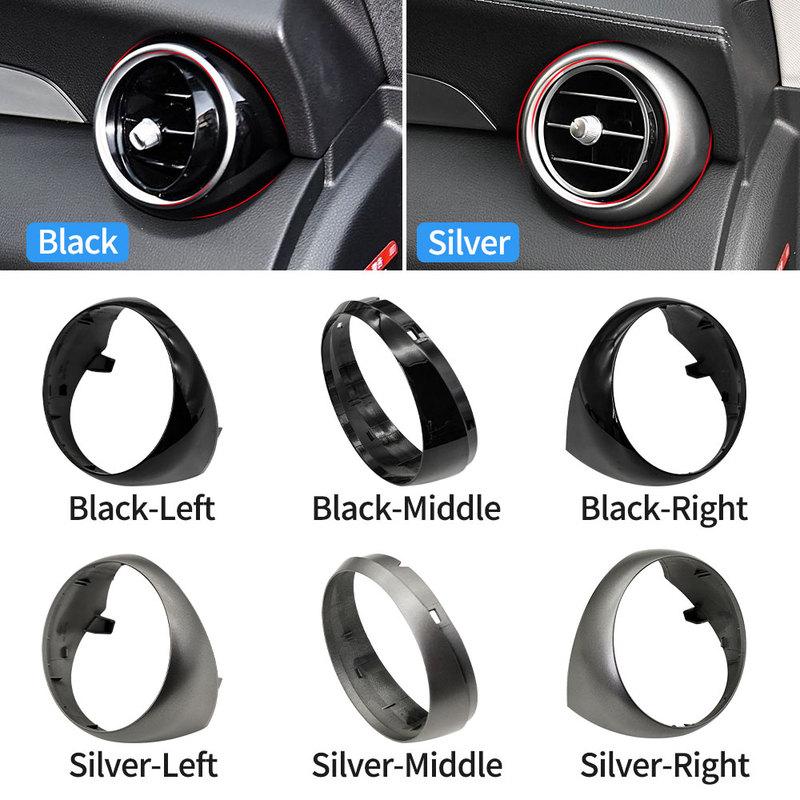 For Mercedes W205 W253 Car Front Air Conditioner Vent Grille Outlet Trim Cover For Benz C GLC Class C180 C200 GLCC260 GLC300