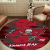 Tampa Bay Buccaneers Logo Round Mat, Anti-slip Circle Carpet Chair Rug For livingroom,Bedroom, Doormat Home Decor Gift Christmas Gifts