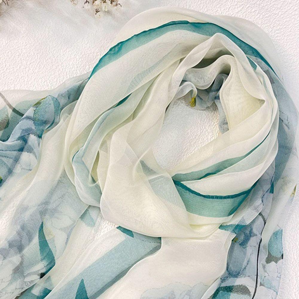 Sun-Resistant Beach Shawl Breathable Bandana Portable Sunscreen Hijab  for Women