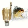 Bait Cage Fishing Feeder Set - Weighted Long Cast Carp Fishing Accessories, No Assembly Required, Non-Electronic