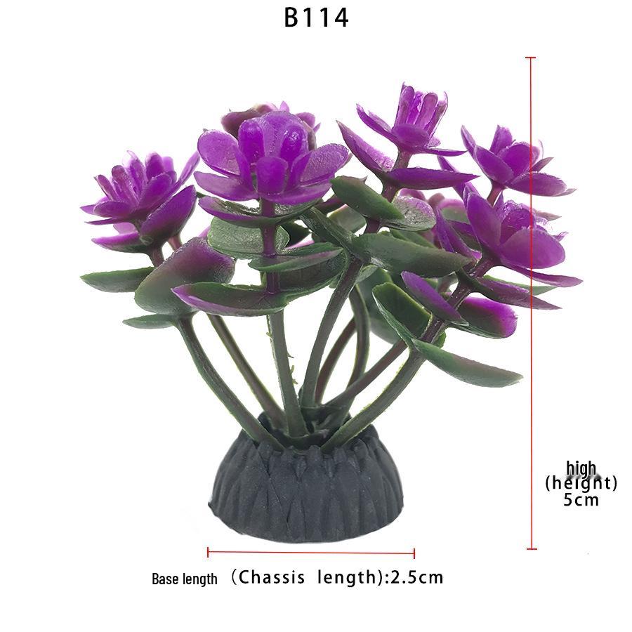 Aquatic Plant Mini Landscape: Fish Tank Simulation with Seaweed and Succulents