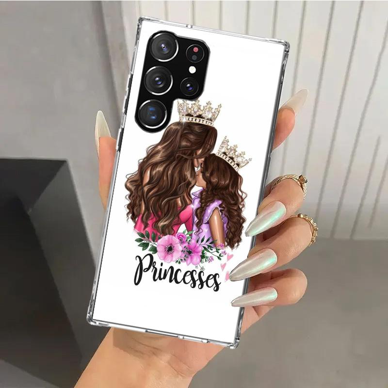 Baby Mom Girls Phone Case for Samsung Galaxy S26 S24 S23 Ultra S25 Edge S22 S21 Plus S20 FE + Soft Print Shell Funda Galaxy S25