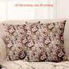 Rustic Daisy Floral Pattern Decorative Throw Pillow Cover 2D Printed Polyester Sofa Cushion Case For Home Bedroom Decor
