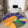 1 Stück Fantasy Universum Büro Runder Teppich, Matte Geeignet Für Büro, Unter Bürostühlen Schlafzimmer Wohnzimmer Heimdekoration, Zimmer Deko