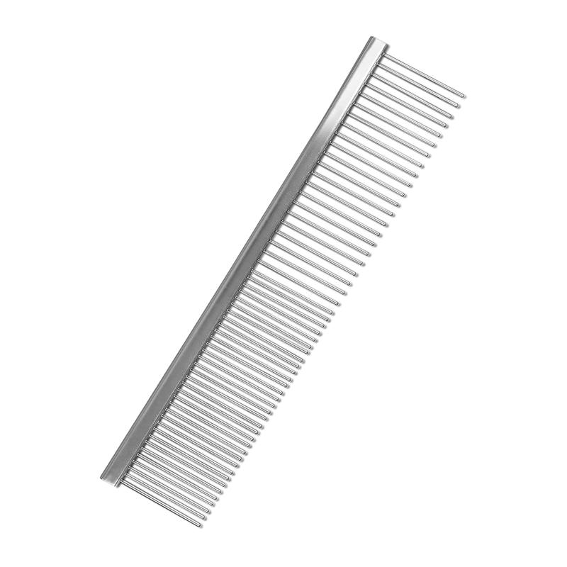 Pet Grooming Comb Stainless Steel Dogs Comb Cat Hair Removal Comb Pet Fur Knot Cutter Double Toothed Comb Pet Detangling Tool