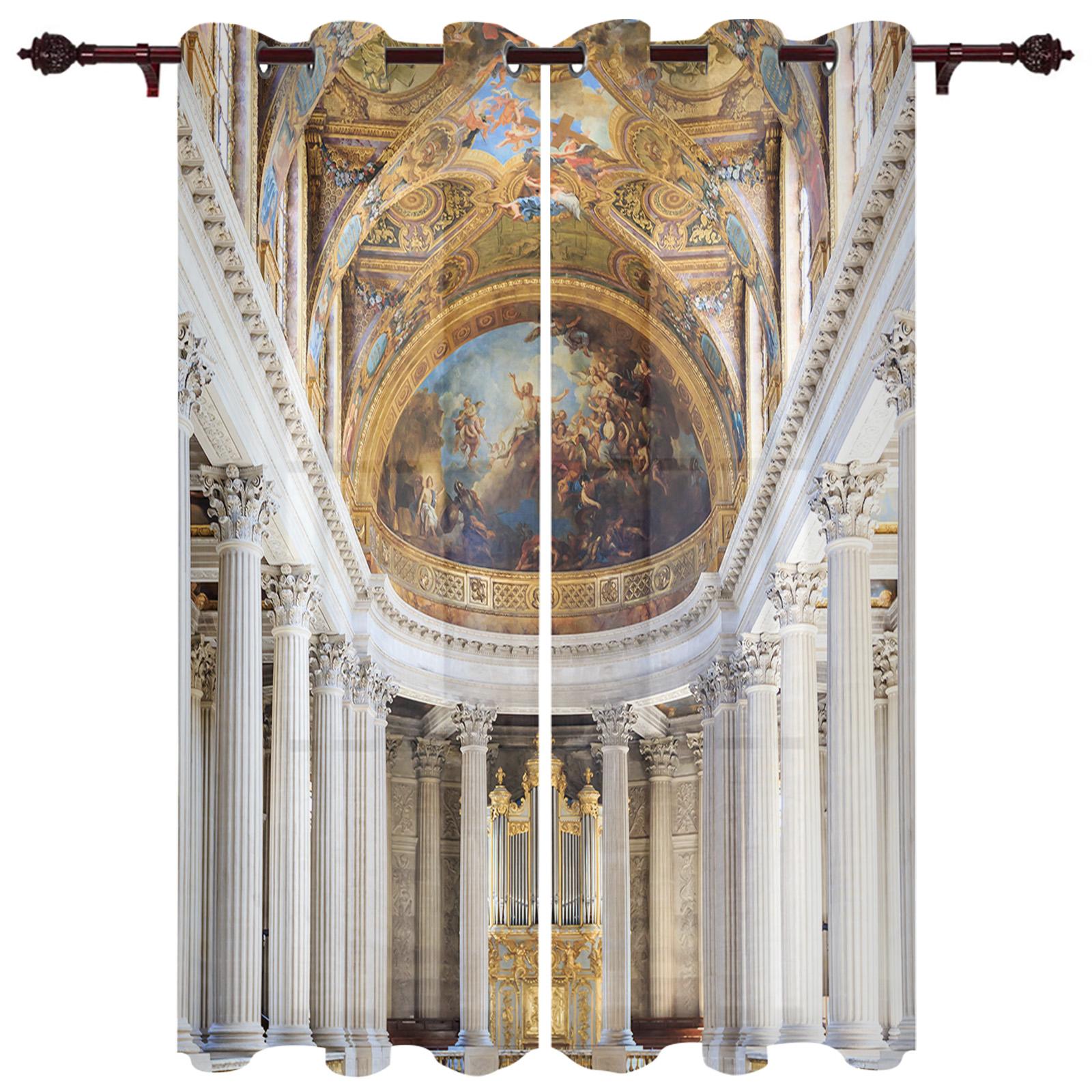 Франция Дворец Окна Шторы Спальня Гостиная Окна Шторы Кухня Украшения Жалюзи Занавес 135W — фото 13