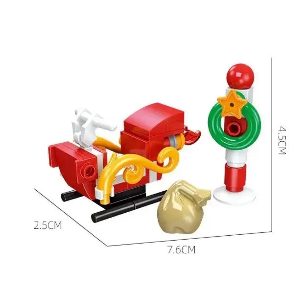 Weihnachts-Actionfiguren Bausteine Spielzeug Weihnachtsmann Rentier Bausteine Spielzeug Geschenk