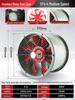 Oil & Moisture-Proof High-Temperature Resistant Kitchen Ventilation Fan, Axial Flow, 220V
