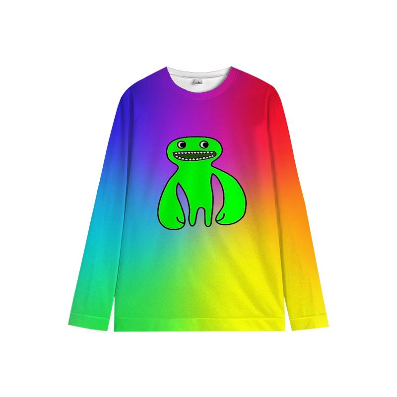 

Толстовка Garten Of BanBan для девочек, пуловер с круглым вырезом, детская спортивная одежда с длинным рукавом, милая детская одежда с рисунком на осень 160 аметист