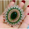 Senior Brooches Flower Leaf Brooch Pins for Women Suit Pendant  Fashion Brooches Jewelry