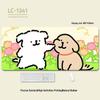 Extra-Large Heated Anti-Slip Cartoon Mouse and Keyboard Pad - Comfortable Desk Pad for Office & Gaming