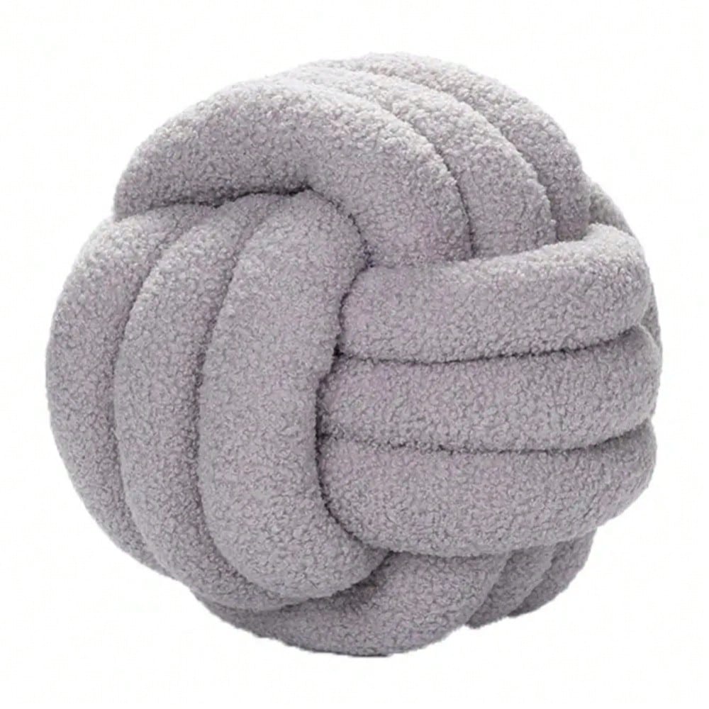 Round Ball Manual Braided Knot Pillow Soft Sleeping Companion Sofa Home Decor Throw Cushion