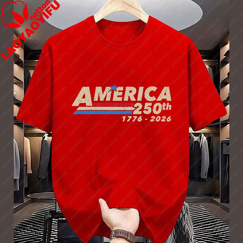 America 250th Anniversary Usa 250 Years Graphic T Shirts 4th Of July Shirt For Unisexs Tee Unisexs Clothing Cotton Plussize Casual