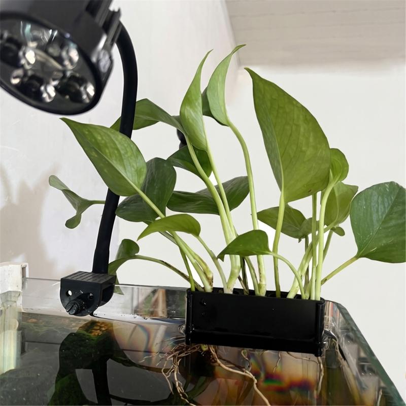 Black Hanging Rack Shelf For Aquarium Tanks Accessories Organization Home Commercial Use