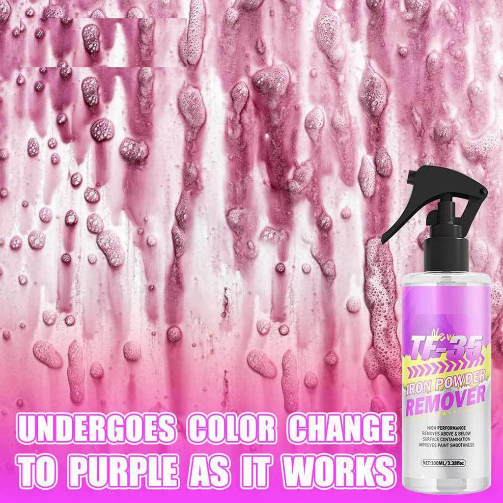 Car Iron Powder Remover Wheel Paint Cleaner Body Removal Strong Decontamination Cleaner 100ml