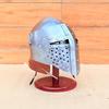 Medieval 18 Gauge Steel Barbuta Bascinet Helmet with Stand Knight Armor, Cosplay Best Gift Halloween