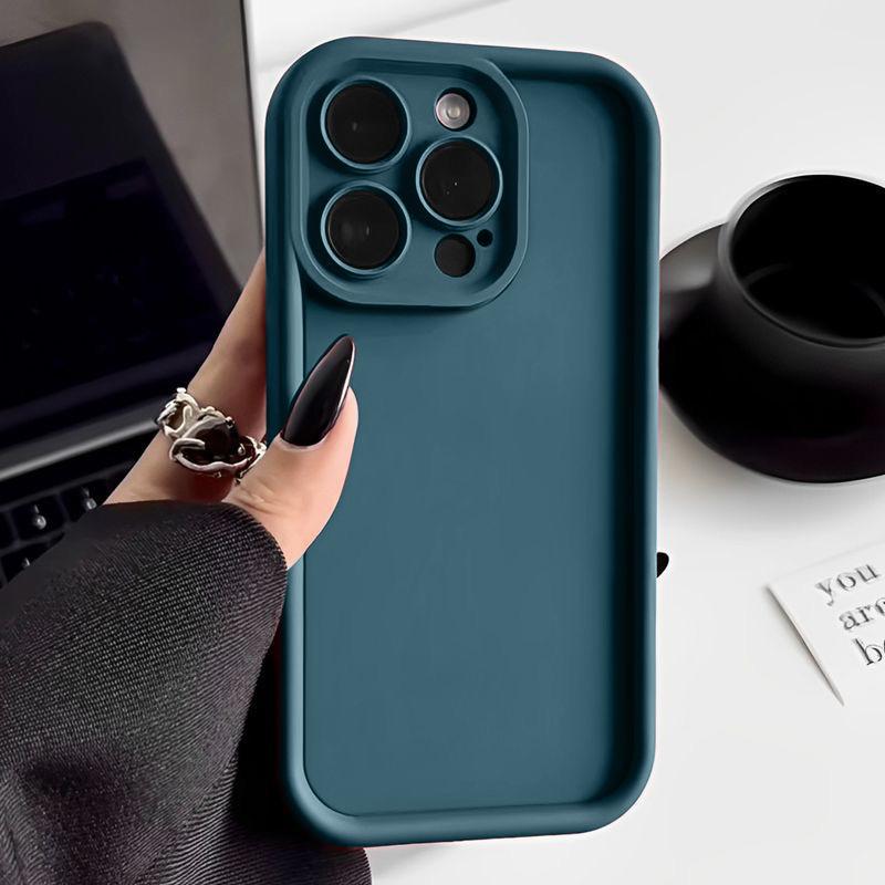 Candy Color Soft TPU Case For iPhone 16 14 15 Pro Plus 13 12 11 Pro Max 16e 8 XR X XS SE Shockproof Silicone Phone Cover Fundas