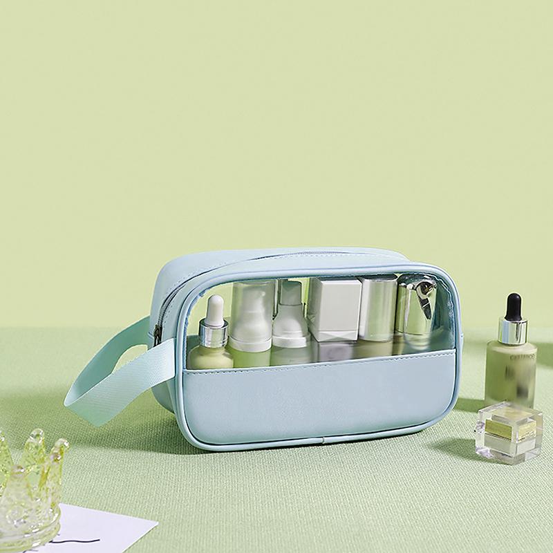 Portable Travel Cosmetic Bag Women Transparent Makeup Bag Large-Capacity Bath Wash Bags Multifunction Waterproof Storage Case