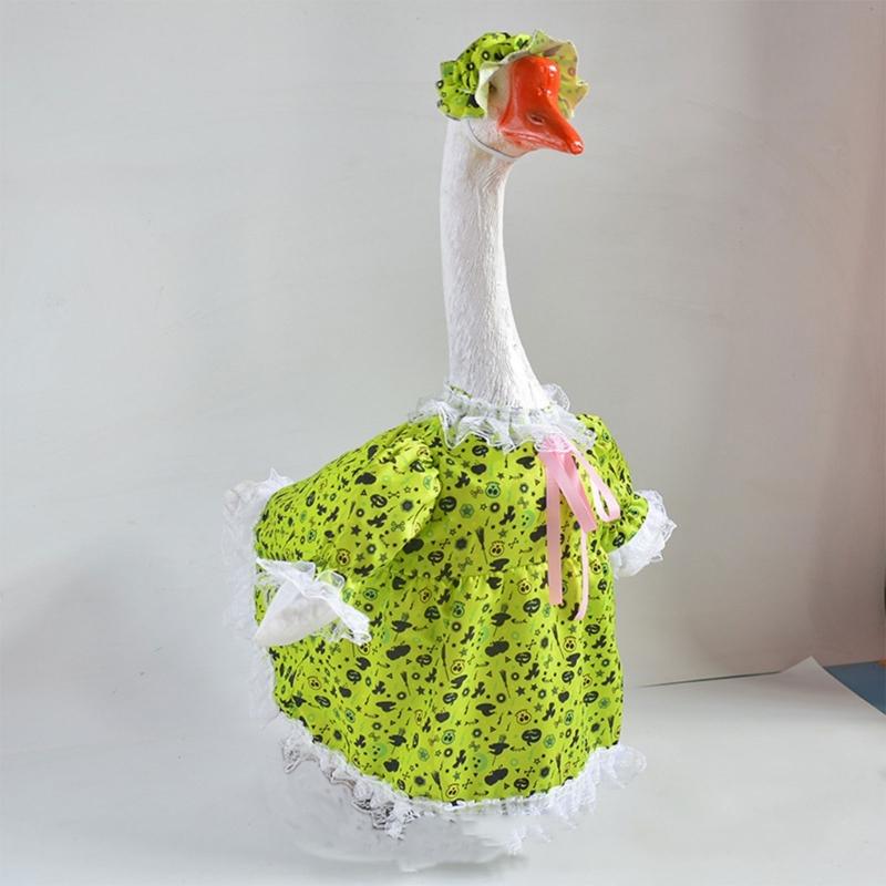 Adorable Fabric Geese Blouse Costume For Porch Yard Halloween Fall Seasonal Holiday Decorations