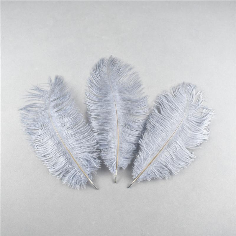 10Pcs Natural Dyed Fluffy Soft Ostrich Feather For Craft Diy Needlework Feathers Jewelry Making Dress Wedding Decoration 25-30Cm